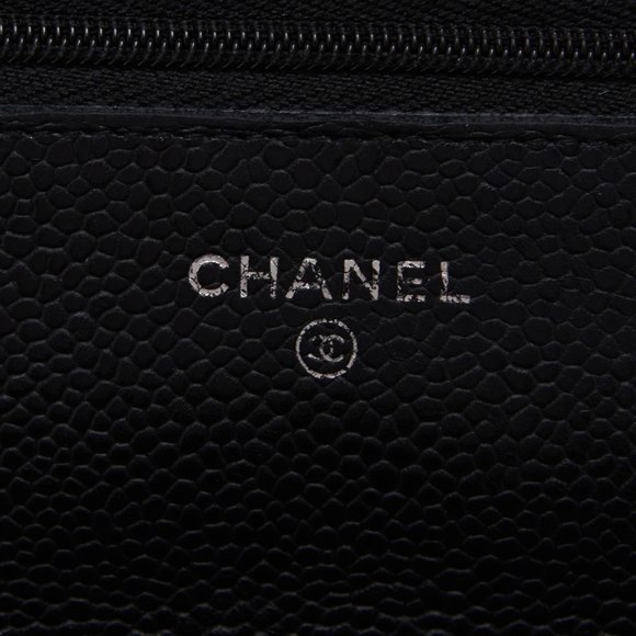 Chanel Matelasse Chain Wallet Silver Hardware Black - Picture 6 of 10